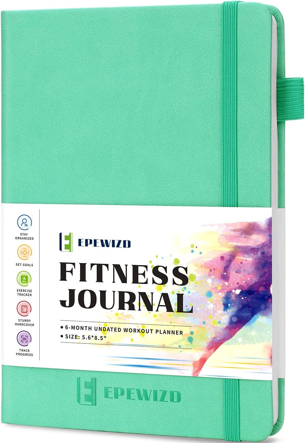 Fitness Journal Hardcover 6- Month Workout Planner Log Book