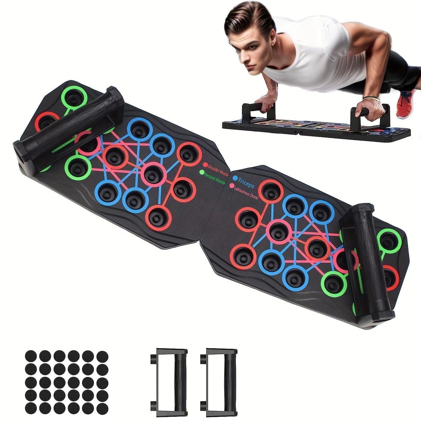 Portable Foldable Push Up Board for Chest Muscle workout