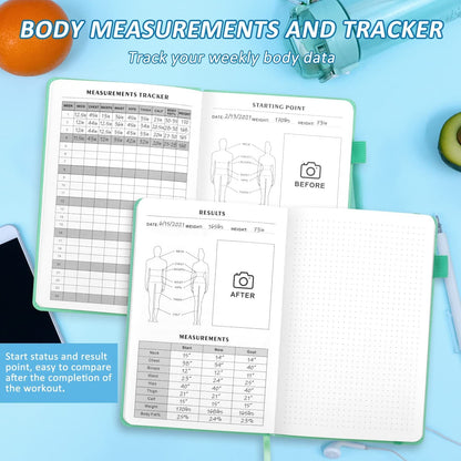 Fitness Journal Hardcover 6- Month Workout Planner Log Book